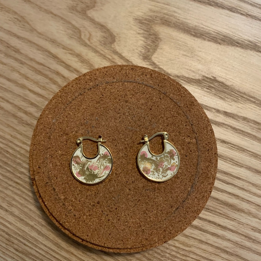 Ana Luisa discontinued Hanna Marble Pink Earrings